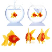 3Pc Aquarium Fish Tank Plastic Swimming Gold Fish Ornament Artificial Decoration H0VH