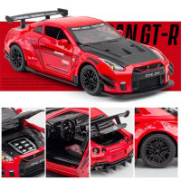 ใหม่1:24นิสสัน Skyline Ares GTR R35 D Iecasts และของเล่นยานพาหนะโลหะรถของเล่นรุ่นจำลองสูงดึงกลับคอลเลกชันของเล่นเด็ก