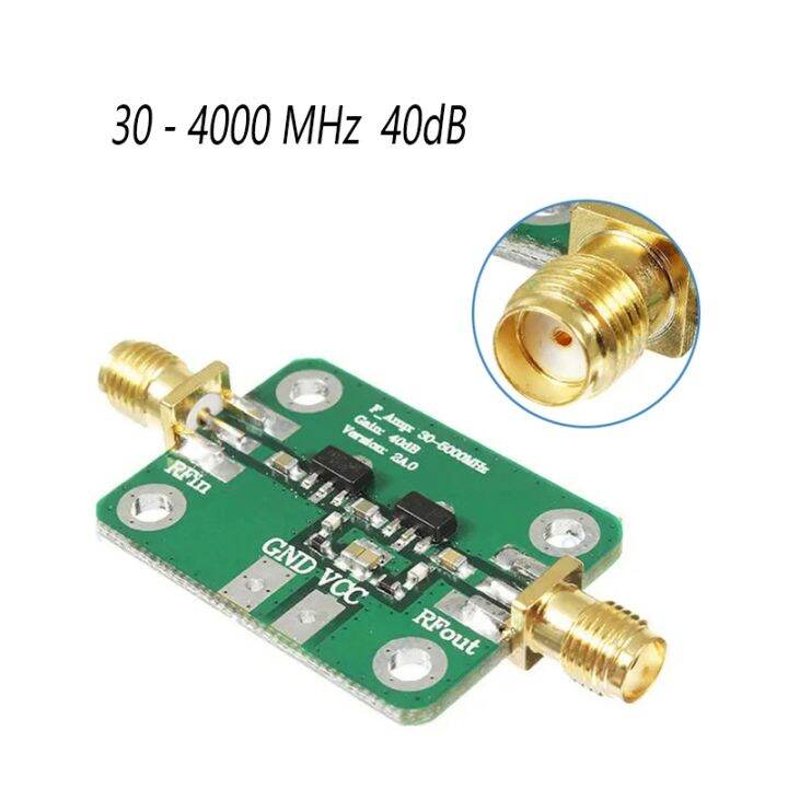 30 4000MHz 40dB Gain RF Broadband Amplifier Module For FM HF VHF/UHF ...