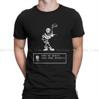 Papyrus Spaghetti Newest Tshirts Undertale Role Playing Game Male Style Fabric Streetwear T Shirt O Neck