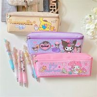 Anime Pencil Case Stationery Bag Kuromi Zipper Storage Bag Cosmetic Bag Kitty Kawaii Student Stationery Box Melody High Capacity Cartoon Bags Kids