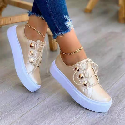 New High Quality Shoes Women Sneakers White Head Platform Causal Sports Student Pink Girl Lolita Fashion Flat Fashion Multicolor