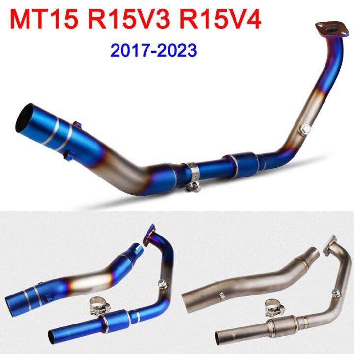 MT15 R15 V3 V4 Motorcycle Exhaust Full Systems Titanium Alloy Steel