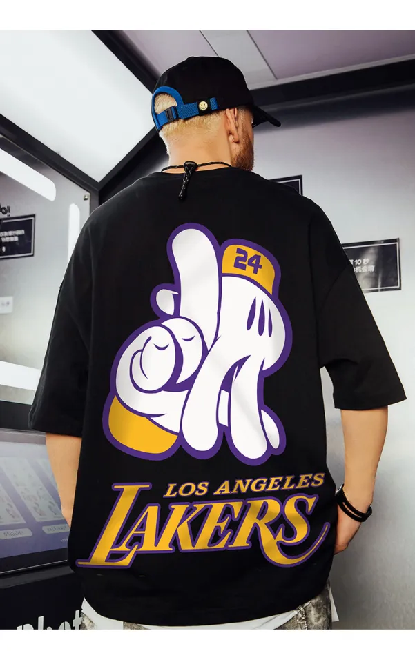 180gsm Cotton size S-3XL Graphic Printed Tshirt American Street Style NBA  Los Angeles Lakers Kobe 24 Memorial T-shirts