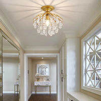 Modern minimalist LED crystal ceiling lamp living room bedroom chandelier dining hall corridor study ho lighting