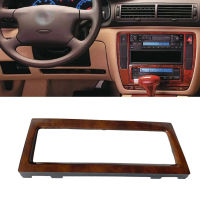 ใหม่มะฮอกกานีภายใน Dash AC รอบทิศทางแผงรถตัดสำหรับ VW G Olf 4 R32 GTI J Etta A4 Bora MK4 P Assat B5 2000-2005 1J0907047F93G