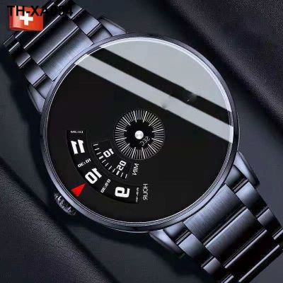 [แบรนด์แท้] นาฬิกาผู้ชายกันน้ำนักเรียนชายเวอร์ชั่นเกาหลีเทรนด์รูหนอนนาฬิกาสร้างสรรค์นาฬิกาคู่รักแนวคิดใหม่