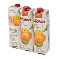 [ส่งฟรี!!!] มาลี น้ำส้มทรีโอ ผสมเนื้อส้ม100% 1000 มล. X 3 กล่องMalee 100% Ornge Trio 1000 ml x 3