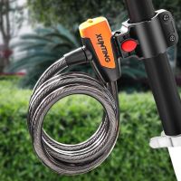 【YF】 Mountain Bike Cable Lock Key Electric Password Fixed Secure Anti Theft with Mounting Bracket Scooter Bicycle