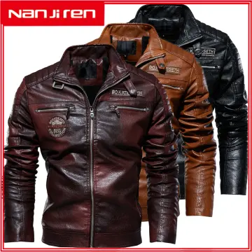 Nanjiren middle-aged men's winter jacket, thick collar fleece