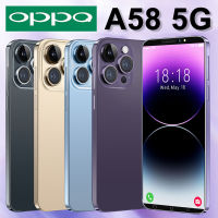 Smartphone โทรศัพท์ OPPQ A58 5G โทรศัพท์มือถือ HD+ รองรับ2ซิม Smartphone 4G/5G โทรศัพท์สมา แรม16GB รอม1TB โทรศัพท์ถูกๆ Android13.0 โทรศัพท์ Mobile phone โทรศัพท์ราคาถูกๆ มือถือราคาถูกๆ โทรศัพท์สำห รับเล่นเกม โทรสับราคาถูก แถมฟรีอุปกรณ์ครบชุด Thailand Ship