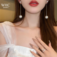 WHC Jewelry 2022แฟชั่นล่าสุดต่างหูพู่มุกยาวสำหรับผู้หญิงดีไซน์เกาหลี