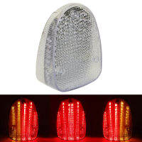 Trasparente Clear Lens Motorcycle Parts DOT &amp; E-Mark LED Integrated Blinker Taillight Rear Back Tail Light Brake Stop Light Turn Signals Indicator Light Lamp For YAMAHA XV 1600 Road Star XV1600 RoadStar 1999-2003