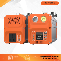 MATEC 300W 82500mAh Portable Power Station แบตเตอรี่สำรองพกพา แบตเตอรี่สำรองไฟ เครื่องกำเนิดจากโซลาร์เซลส์ POWERBOX แคมป์ปิ้ง รุ่น MB300P