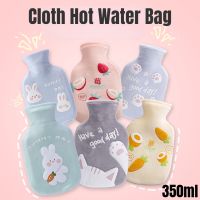 ☽ Tummy Warmers Hot Water Bottle Rubber Bag Cute Cartoon Warm Relaxing Safe Heat Cold Large Plush Reusable Cloth Hot Water Bag