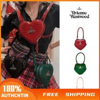 กระเป๋าของแท้100% Vivienne กระเป๋า Westwood Vivienne กระเป๋ากระเป๋าสะพายบ่ากระเป๋า Westwood รักกระเป๋าหัวใจเป้สะพายดาวเสาร์กระเป๋า