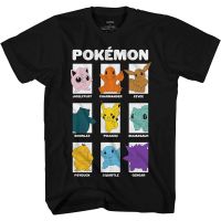 Kids T-Shirt cartoon Pokémon（Eevee Mewtwo Gengar Squirtle Charmander Bulbasaur Jigglypuff  and Pikachu） graphic Tops Boys Girls Distro Age 1 2 3 4 5 6 7 8 9 10 11 12 Years