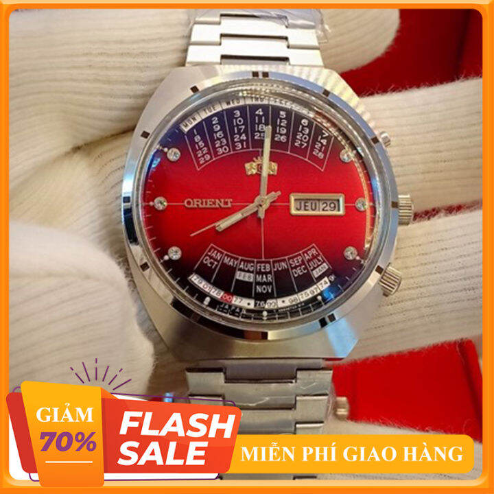 LAZADA ĐỒNG HỒ HÀNG HIỆU } Đồng Hồ SK Orient Lịch Vạn Niên Cổ Đỏ Japan {  PATEK SK SEIKO ORIENT} 