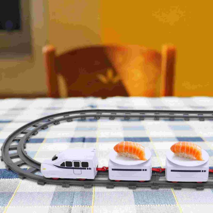 train-sushi-toy-set-electric-table-rotating-conveyor-belt-foodkids-serving-toys-carousel-christmas-plate-plaything-railway