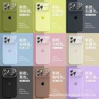 เหมาะสำหรับ15Pro หน้าต่างขนาดใหญ่ซิลิโคนเหลว Apple 14เคสโทรศัพท์ด้วยฟิล์มเลนส์ในตัว13/12 Wy29419623