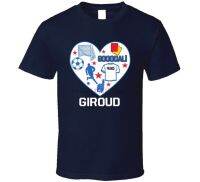 Olivier Giroud หัวใจ Mashup ฝรั่งเศส world ที่มีชื่อเสียง 2018 นักฟุตบอลแฟนเสื้อ T