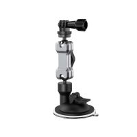 Universal Aluminum Alloy Car Sucker Mount Adjustable Phone Holder for Pocket 2/GoPro 10 Insta360 One X2 Action Camera Accessory