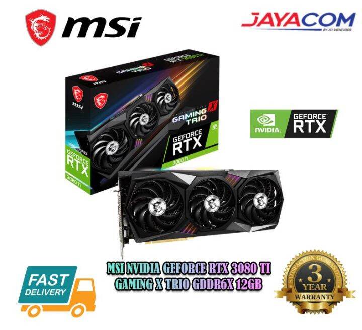 msi geforce rtx 3080 ti 12gb gddr6x gaming x trio