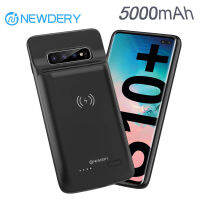 NEWDERY Slim Wireless Battery Case สำหรับ Samsung Galaxy S10 Plus แบตเตอรี่แบบพกพาภายนอก Charger Power Case-DDDH MALL