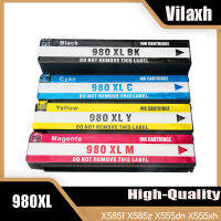 Viaxh 980ตลับหมึกเข้ากันได้กับ980xl Hp980เหมาะสำหรับ Officejet X585dn X585f X585z X555dn เครื่องพิมพ์อิงค์เจ็ท X555xh