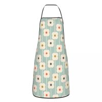 【CW】 Bib Flowers Orla Kiely Pattern Aprons for Men Adult Chef Scandinavian Floral Tablier Cuisine Baking