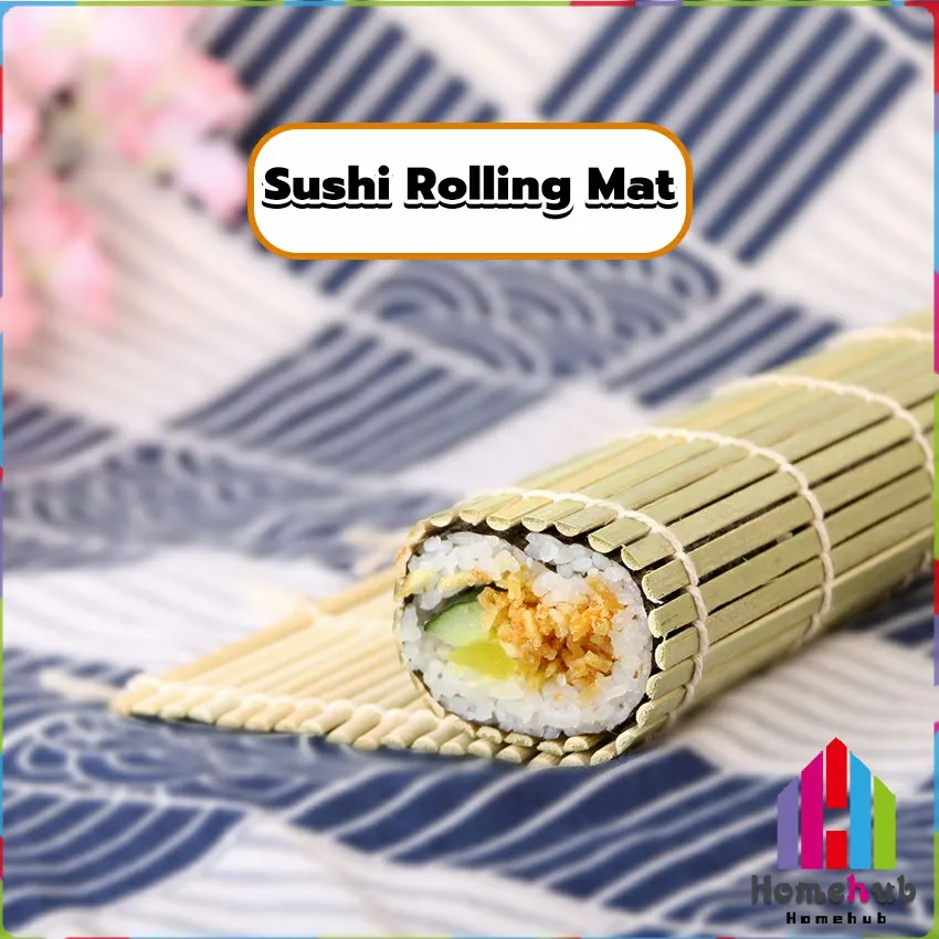 Sushi Bamboo Rolling Mat, Creative Portable Reusable Bamboo Sushi Roller,  Home Kitchen Supplies