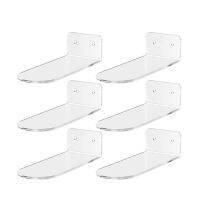 6 Pack Floating Shoe Shelves,Acrylic Wall Mounted Shoe Display Shelves,for Display Collectible Shoe&amp;Sneaker