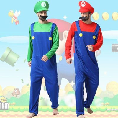 Halloween cosplay anime costume parent-child cosplay kids Mario clothes super mario costume