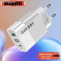 Hjghfhf 65W GaN อะแดปเตอร์เครื่องชาร์จติดผนังชาร์จเร็วสำหรับ iPhone 14 Pro 13 S23 Oneplus USB C