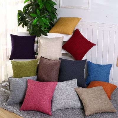 hot！【DT】◆◘❡  Cotton and Cushion Cover 30x50/40x40/45x45CM Color Gray Pillows