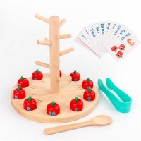 Fruite Tree Wooden Toy Montessori Math Toy Teach Kids Preschool Early Learning Education Toy