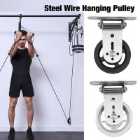 Pulley Cable Machine Attachment System With Upgraded Loading Pin Super-Silent Detachable 360 Degree Rotation Pulley Fitness