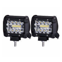 Saji 4 นิ้ว LED 60W แถบแสงสำหรับทำงาน Spotlight Off - road Driving ไฟตัดหมอกสำหรับรถบรรทุก 12V 24V เเสงขาว ไฟหน้ารถจักรยานยนต์（4inch）