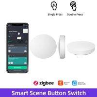 Tuya Zigbees latest smart scene switch wireless smart button remote control smart smart home with Alexa Google Home Camera Remote Controls