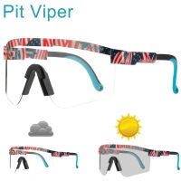 หลุม VIPER ผู้ใหญ่ Photochromic ขี่จักรยานแว่นกันแดดผู้ชายผู้หญิงกลางแจ้งกีฬาแว่นตา Mtb จักรยานจักรยานแว่นตา UV400แว่นตาร้อน