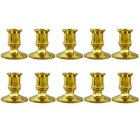 40X Gold Pillar Candle Base Taper Candle Holder Candlestick Christmas Party Decor