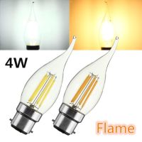 【✆New✆】 aojia6891 หลอดไฟเอดิสัน B22ไฟ Led 2W 4W 6W โคมไฟเส้นใยย้อนยุค Led ไฟเทียนหลอดไฟโคมไฟอบอุ่น/แสงสีขาว Ac220v