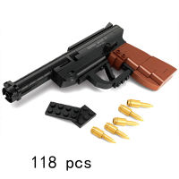 Technical s PUBG M4A1 UZI kar 98K M6 AK47 Toy SWAT Military world 1 2 model Building Blocks sets bricks ww2 Weapon kits