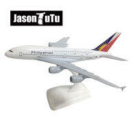 JASON TUTU 20เซนติเมตรฟิลิปปินส์แอร์บัส A380เครื่องบินรุ่นเครื่องบินเครื่องบินรุ่น D Iecast โลหะ1300ขนาดเครื่องบินโรงงานขายส่ง