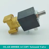 ITALY OLAB 6000BH G1/8 Brass Coffee Machine Electric Solenoid Valve AC 220V 230V Normally Open N/O Steam Hot Water Flow Valve Valves