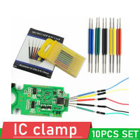 10ชิ้น X สากลชิปไมโคร IC หนีบ SOP SOIC TSOP MSOP SSOP SMD IC ทดสอบคลิปขาซ็อกเก็ต Adpter โปรแกรมเมอร์สำหรับตรรกะวิเคราะห์