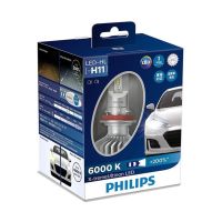 Philips X-treme Ultinon ไฟหน้า LED H4 H7 H8 H11 HB4 HB3 9005 9006 ความสว่าง 6000K +200% สำหรับรถยนต์