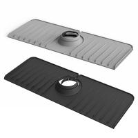 2Piece Faucet Mat Faucet Handle Drip Catcher Tray Flexible Sink Splash Guard Behind Faucet for Kitchen Counter, Bathroom