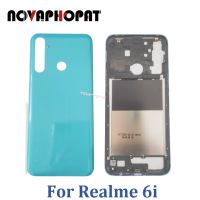 Novaphopat สำหรับ Realme 6i RMX2040ฝาหลังปิดโทรศัพท์ปลอกหุ้มช่องหลังหลังฝาหลังกรอบกลาง