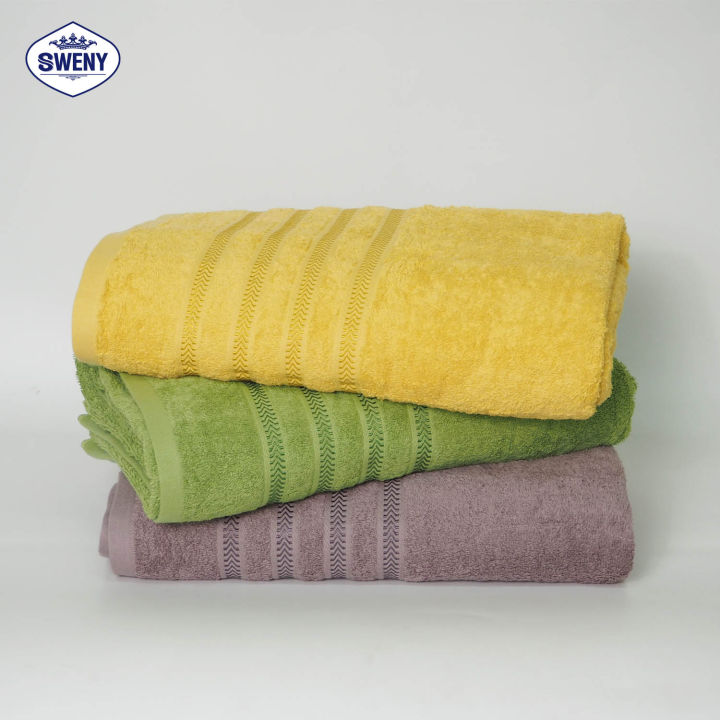 ผ้าเช็ดตัวขนหนู-sweny-รุ่น-home-ขนาด-30x60-นิ้ว-ทำจาก-cotton-100-เกรดขายในห้าง-ผ้าขนหนู-ผ้าเช็ดตัว-bath-towel